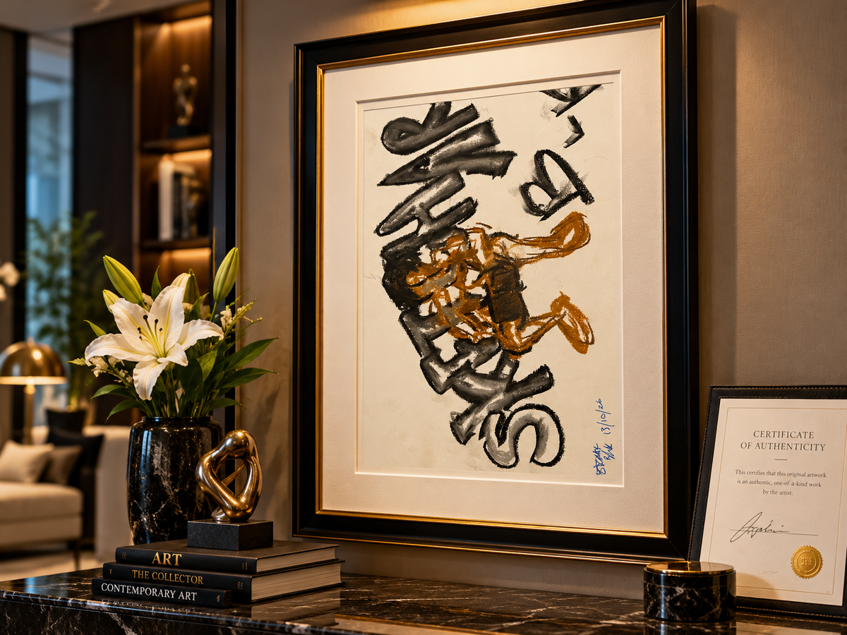 Street Energy — Original Contemporary Pastel Artwork by Sketchar B