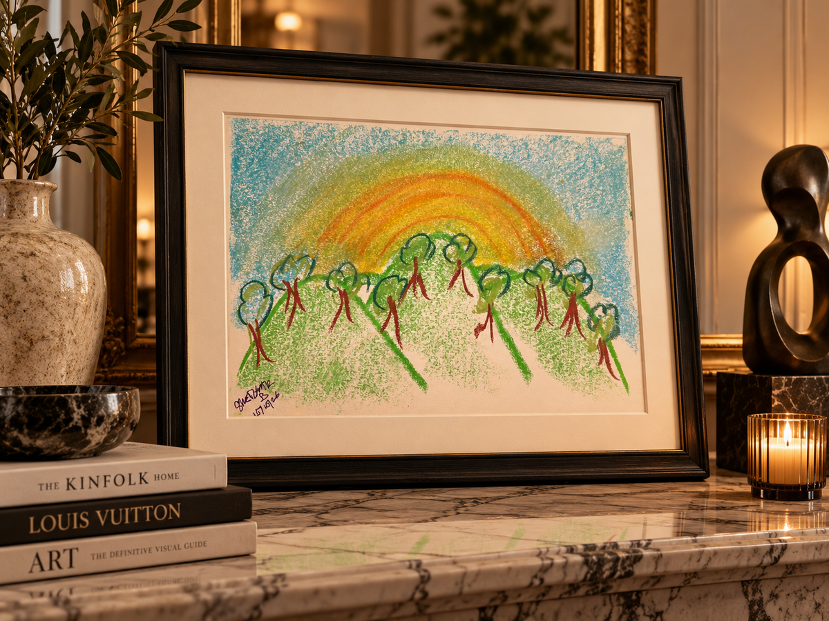 Rainbow Hills — Original Pastel Landscape by Sketchar B